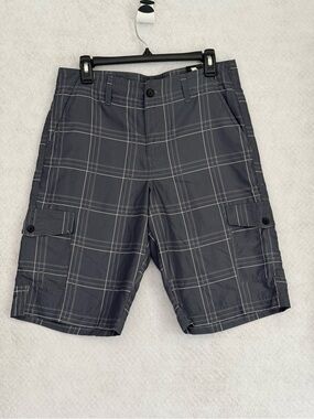 Tony Hawk | NWT Grey Plaid shorts cargo pockets size 30